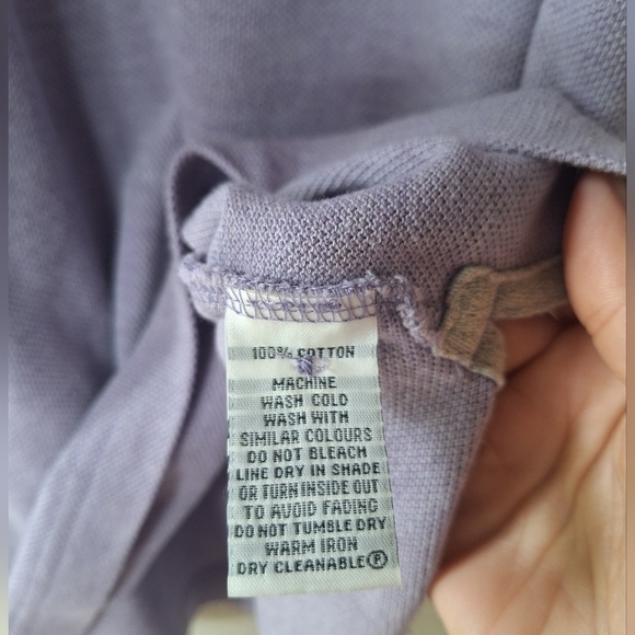 NWT Gunn Essentials Mens Lavendar Short Sleeve Sports Fit Polo Size 2XL - Picture 7 of 8
